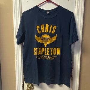 Bella Canvas Navy and Gold Graphic Tee